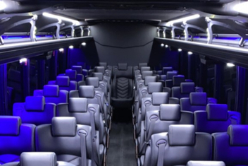 Clearwater Charter Bus Interior