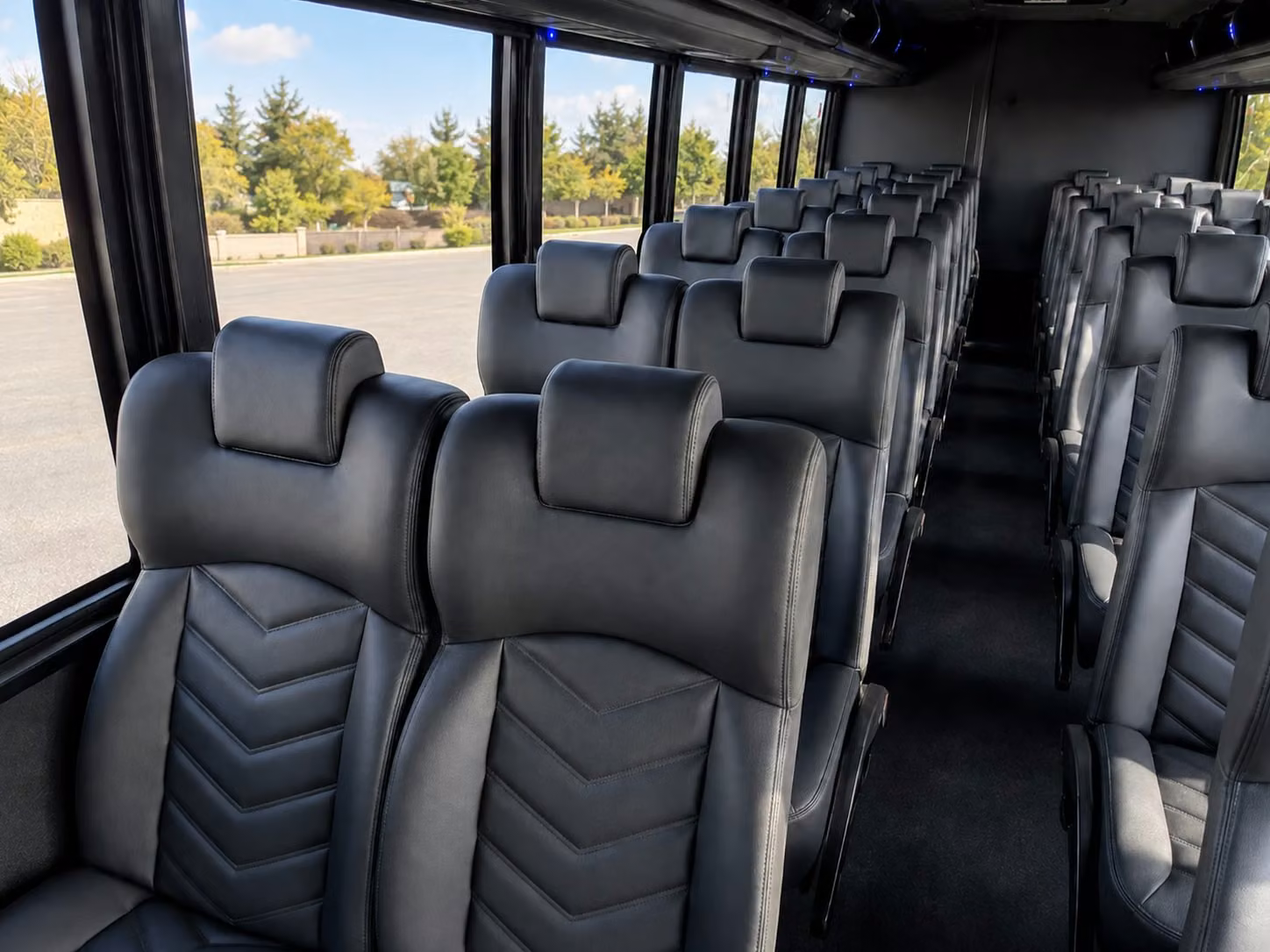 15 passenger minibus interior