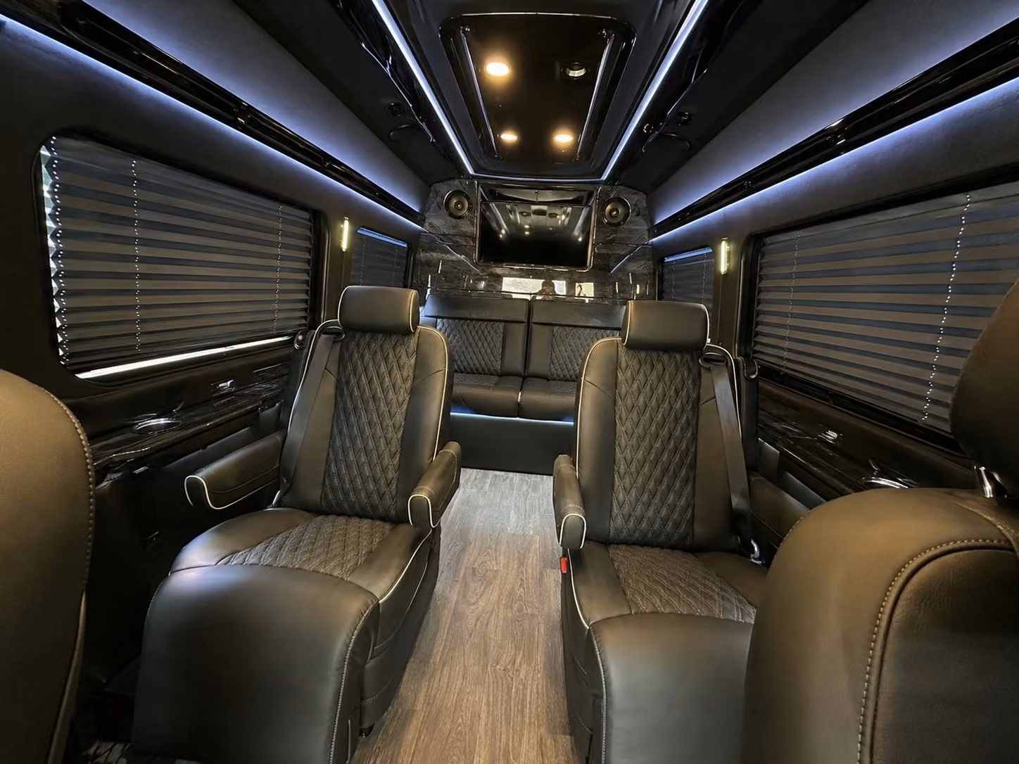 sprinter van with driver inside